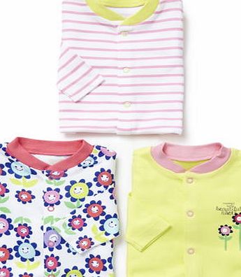 Bhs Girls Baby Girls 3 Pack Long Sleeved Floral