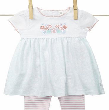 Bhs Girls Baby Girls Flroal Dress and Striped