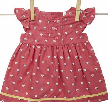 Bhs Girls Baby Girls Pink Cat Print Dress, pink