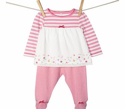 Bhs Girls Baby Girls Tunic Top and Crawler Leggings