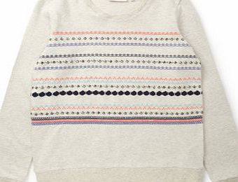 Bhs Girls Biscuit Embellished Sweatshirt, biscuit