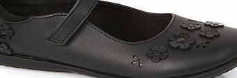 Bhs Girls Coco Scuff Resistant Leather Flower