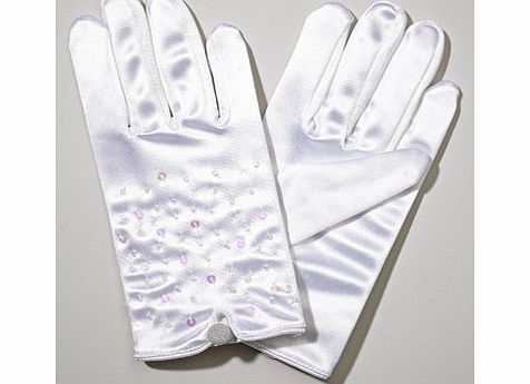 Bhs Girls Communion Gloves, white 6505590306