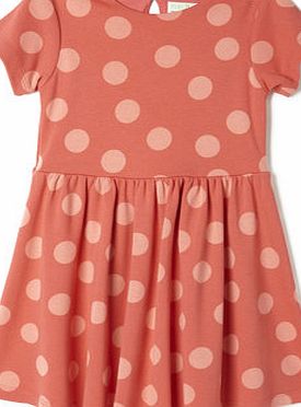 Bhs Girls Coral Spot Ponte Dress, coral 9268653641