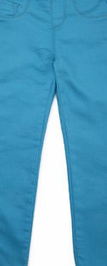 Bhs Girls Dark Turquoise Jeggings, dark turquoise