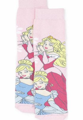 Bhs Girls Disney Princess Slipper Socks, multi pink