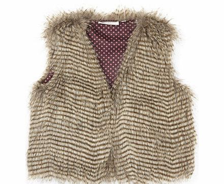 Bhs Girls Faux Fur Gilet, brown 1065980481
