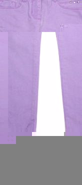Bhs Girls Fluro Purple Denim Jeans, bright purple