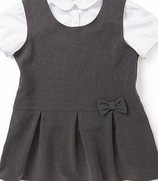 Bhs Girls Generous Fit Charcoal School Pinny and
