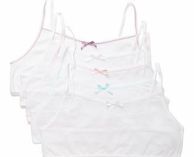 Bhs Girls Girls 5 Pack White Crop Tops, white