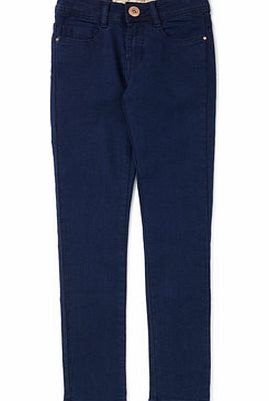 Girls Girls 5 Pocket Western Jeans, indigo