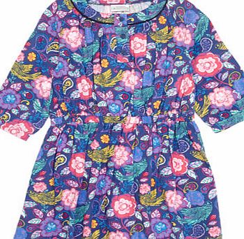 Bhs Girls Girls Floral Print Tunic Dress, purple