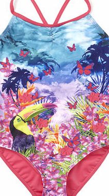 Bhs Girls Girls Toucan Swimsuit, HOT PINK 1076546142