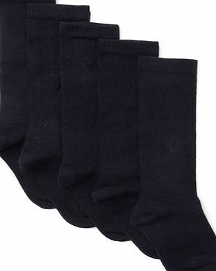 Bhs Girls Navy 5 Pack Knee High Socks, Navy 1492244262
