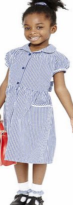 Bhs Girls Navy Generous Fit Classic Gingham School