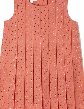 Bhs Girls Orange Box Pleat Dress, red 9269993874