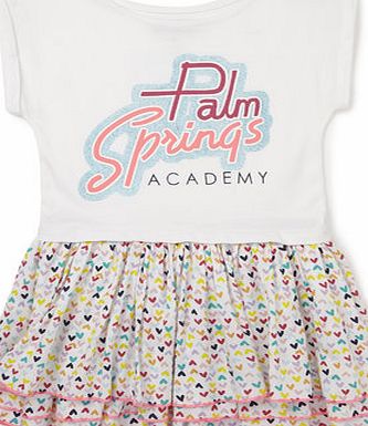 Bhs Girls Palm Springs Academy Dress, white