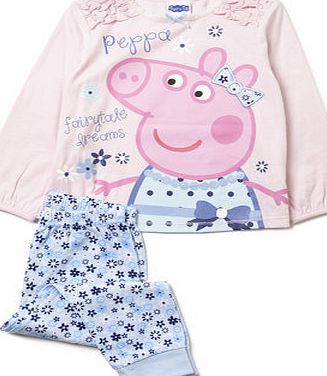 Bhs Girls Peppa Pig Girls Pyjamas, pale pink