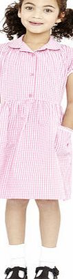 Bhs Girls Pink Generous Fit Classic Gingham School
