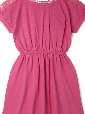 Bhs Girls Pink Lace back dress, pink 1078580528