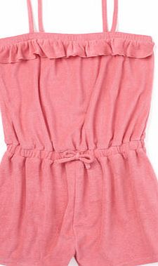 Bhs Girls Pink Towelling Playsuit, pink 1076570528