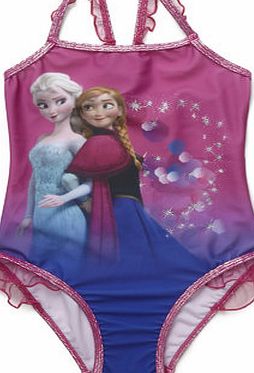 Bhs Girls Purple Disney Frozen Swimsuit, purple