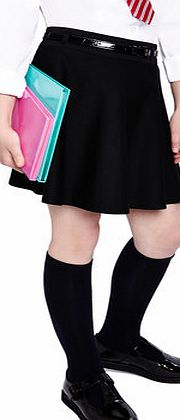 Girls Tammy Black Belted Jersey School Skater