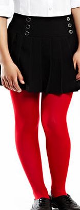 Girls Tammy Black Button Detail Pleated School