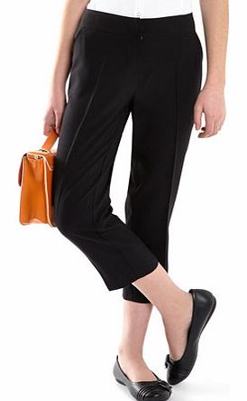 Girls Tammy Black Slim Cropped Trouser, black