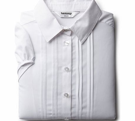 Bhs Girls Tammy Short Sleeve Blouse, white 8910150306
