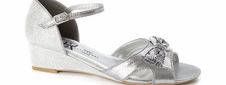 Bhs Girls #TammyGirl Silver Wedge Sandal, silver
