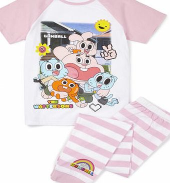 Bhs Girls The Amazing World Of Gumball Pyjamas, pale