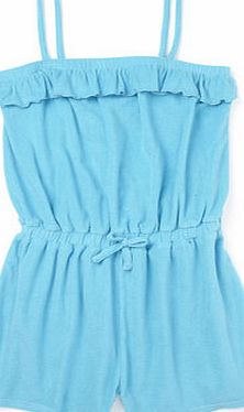 Bhs Girls Turquoise Towelling Playsuit, Turquoise