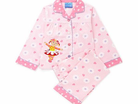 Bhs Girls Upsy Daisy Winceyette Pyjamas, pink
