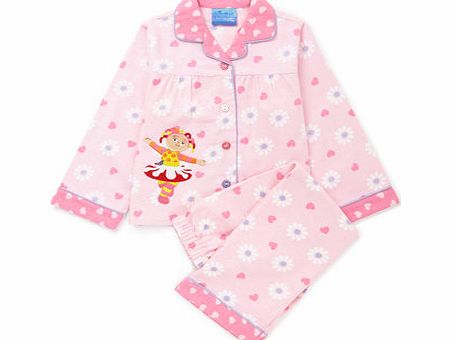 Bhs Girls Upsy Daisy Winceyette Pyjamas, pink