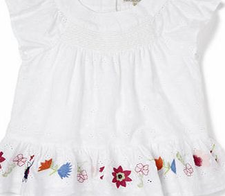 Bhs Girls White Dobby Tunic, white 9269470306