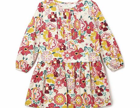 Bhs Girls Younger Girls Cord Floral Dress, multi