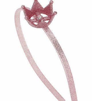 Bhs Glitter Pink Crown Aliceband, pale pink