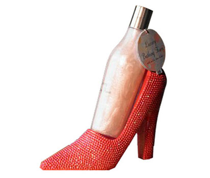 bhs Glitter shoe with toiletry