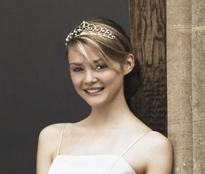 bhs Gold colour swirl tiara