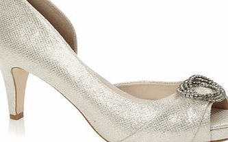 Bhs Gold Diamante Ring 2 Part Shoe, gold 2846110085