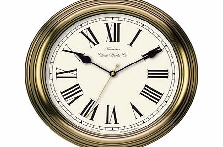Bhs Gold Redbourne Wall Clock, gold 30917386982