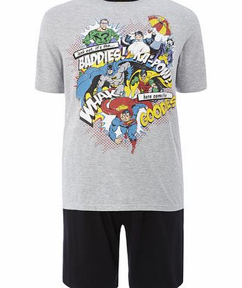 Bhs Goodies And Baddies Pyjama Set, Grey BR62N19FGRY