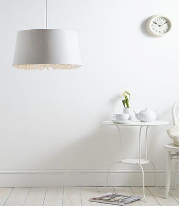 Bhs Grace Easyfit Ceiling Light Silver Fabric