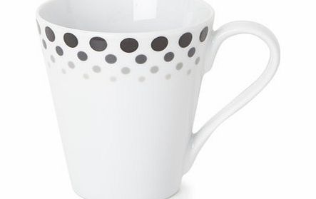 Bhs Graduated black spot set of 4 mug pack,