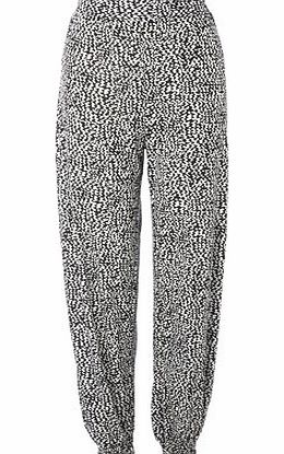 Bhs Great Value Black And Ivory Wave Print Harem