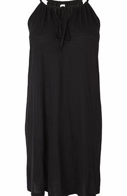 Bhs Great Value Black Halter Jersey Dress, black
