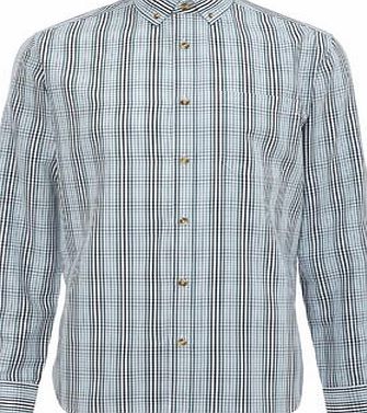 Bhs Green Checked Soft Touch Shirt, Green BR51S04GGRN