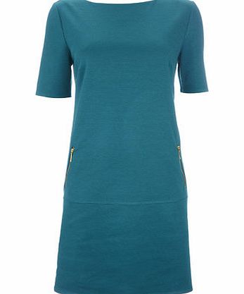 Bhs Green Drop Waist Zip Dress, green 12034779533