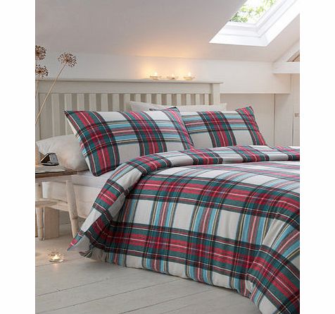 Bhs Green Edmonton Brushed Cotton Bedding Set, green